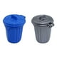 thumbnail image 1 of EeaseMX 2 botes de basura en miniatura, modelo de casa miniatura (plateado y azul), 1 of 8
