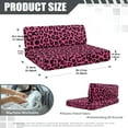 thumbnail image 7 of Yuyamidu Pink Leopard Print RV Dinette Cushion Covers Elastic Camper Cushion Slipcovers Fashion Camper Couch Covers Protector Include 1 Bench Cover and 1 Backrest Cover, 7 of 7