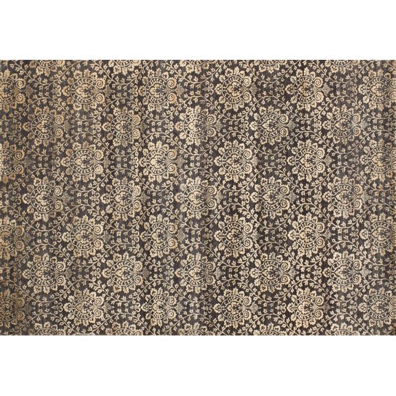 Ahgly Company Machine Washable Indoor Rectangle Contemporary Light French Beige Brown Area Rugs, 5' x 7'