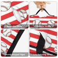 thumbnail image 6 of Baseballs and Stripes Red White Pattern Teens Toddler Nap Mat with Pillow, Sleeping Mat Bag for Preschool Daycare 50"x20", 6 of 6