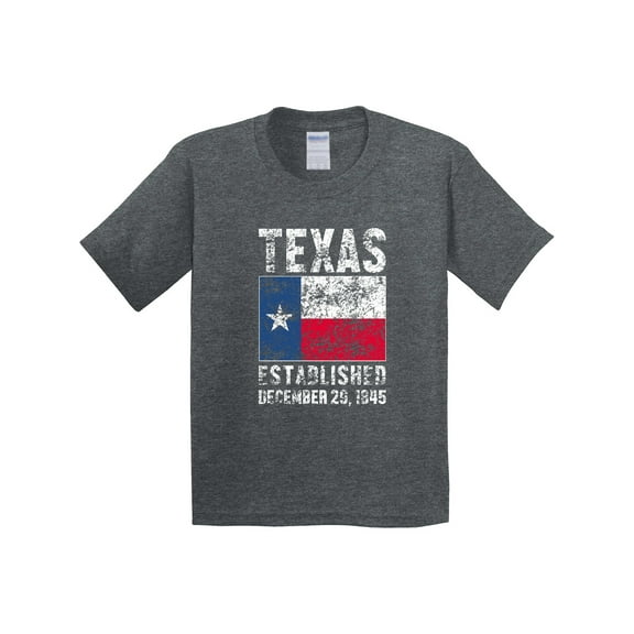 Inktastic Established December 29, 1845 Texas Flag Youth T-Shirt