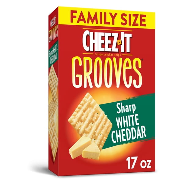 CheezIt Crunchy Cheese Snack Crackers Sharp White Cheddar Family Size