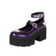 thumbnail image 2 of Moda para mujer Tacones altos gruesos Color sólido Sandalias con correa en el tobillo Estilo británico Hebilla de cinturón Patrón de corazón Uniforme de estudiante Zapatos de cuero barnizado Wmkox8yii hfjk1997, 2 of 7