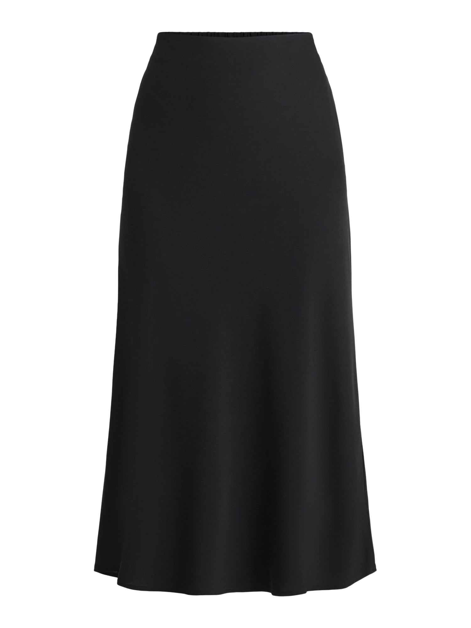 Time and Tru Women's Midi Pull On Slip Skirt, Sizes XS-XXXL