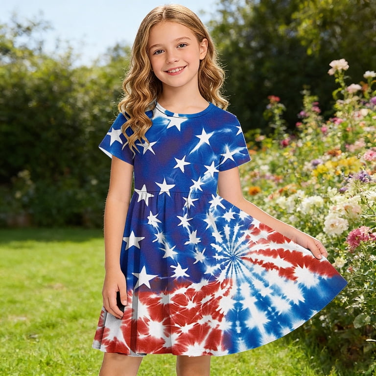 patriotic mini dress Independence Day PatrioticWomen's Patriot Patriotic Veteran Mini Dress A  Line Dress Summer Dress Off The Shoulder Dress Vacation Casual Daily Loose  Fit Graphic Flag Sleeveless U Neck Blue Summer 2026