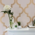 thumbnail image 3 of Tempaper Marrakesh Pink & Metallic Gold Peel and Stick Wallpaper, 20.5" x 16.5', 3 of 8