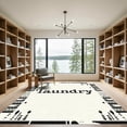 thumbnail image 2 of ODIKA 8'x10' Machine Washable Non-Slip Area Rug, Geometric White High Traffic Rug, White, 1042882, 2 of 7