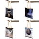 thumbnail image 4 of Bolsas de compras para mujer con estampado de pintura surrealista de René Magritte, bolso de mano de lona con arte geométrico informal y estampado de doble cara, 4 of 5