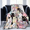 thumbnail image 3 of Cats Flannel Throw Blanket, Lightweight Super Soft Cozy Funny Blanket for Bed Couch Sofa 50 x 60 Inches, 3 of 6