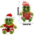 thumbnail image 2 of Christmas Green Grinnc Latex Doll, Green Furry Gift, Plush Ornament, Christmas Gift, 2 of 4