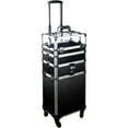 JC Beauty 7in1 Makeup & Nail Tech Trolley Aluminum Rolling Case