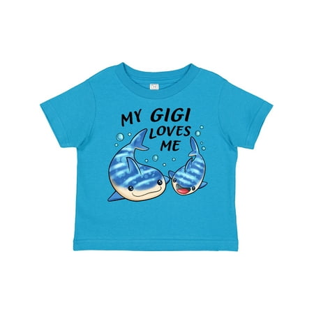 

Inktastic My Gigi Loves Me- Whale Shark Gift Toddler Boy or Toddler Girl T-Shirt