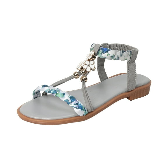 Gubotare Toddler Girl Summer Sandals Girls Water Shoes Beach Swim Pool Sandals(Toddler/Little Kid) Size 3 (Light Blue,Big Kids 3)