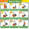 thumbnail image 6 of Wakeman Outdoors Camping Toilet Set - Pop Up Privacy Tent and Portable Toilet for Adults, Orange, 6 of 7