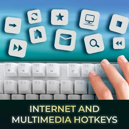 Adesso - Multi-OS Illuminated Mechanical Keyboard With CoPilot AI Hotkey - White