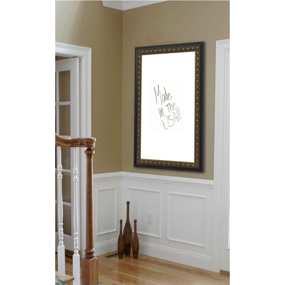 American Made Rayne Traditional Cameo Whiteboard-Finish:Dark Brown/Multi,Shape:Rectangle