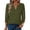 Army Green-A#60521nn, variant on Womens Tops 3/4 Sleeve Puff Shoulder Womens Shirts V-Neck Button Cuff Tunic Tops for Women Summer Boho Womens Blouses