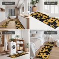 thumbnail image 5 of Black Moon Sunflower Pattern Kitchen Rugs Sets Of 3,Kitchen Runner Rugs Non Skid Washable,Decorative Kitchen Floor Mats for Kitchen,Sink,Laundry,17"x30"+ 17"x47" + 17"x59", 5 of 6