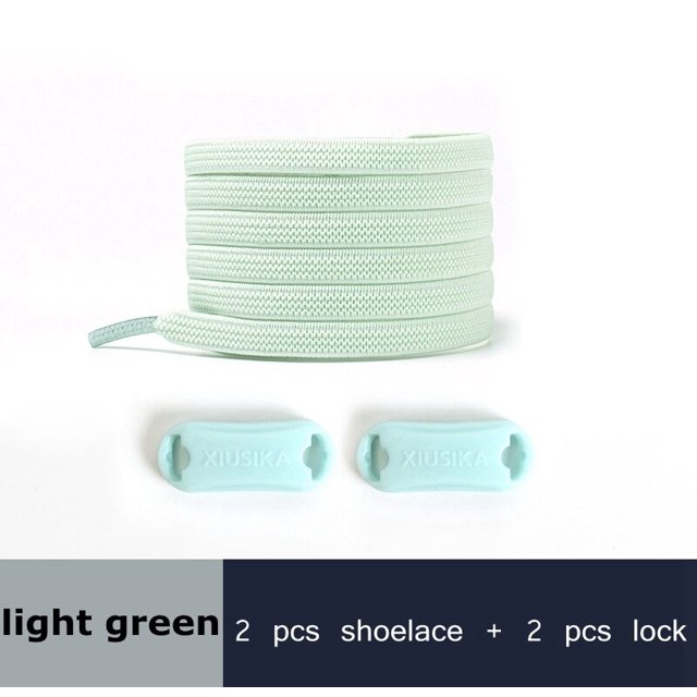 Cordones elásticos tejidos reticulados para zapatos, cierre de hebilla plana, cordones sin corbata, zapatillas de deporte de competición deportiva, encaje Perezoso