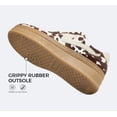 thumbnail image 3 of LUCKY STEP Womens Platform Fashion Sneakers Thick Sole Suede Faux Leather Casual Shoes,Brown Cow Print, 3 of 10
