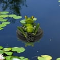 thumbnail image 4 of CARRFA Floating Resin Frog Figurine Pond Decor, Water Floating Frog Ornament, Animal Gardening Gifts for Home Yard Garden Pond Decoration, 4 of 10