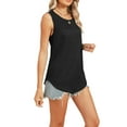 thumbnail image 2 of Women's Sleeveless Ribbed Knit Tank Top  Casual Loose Fit Crew Neck Shirt, 2 of 6