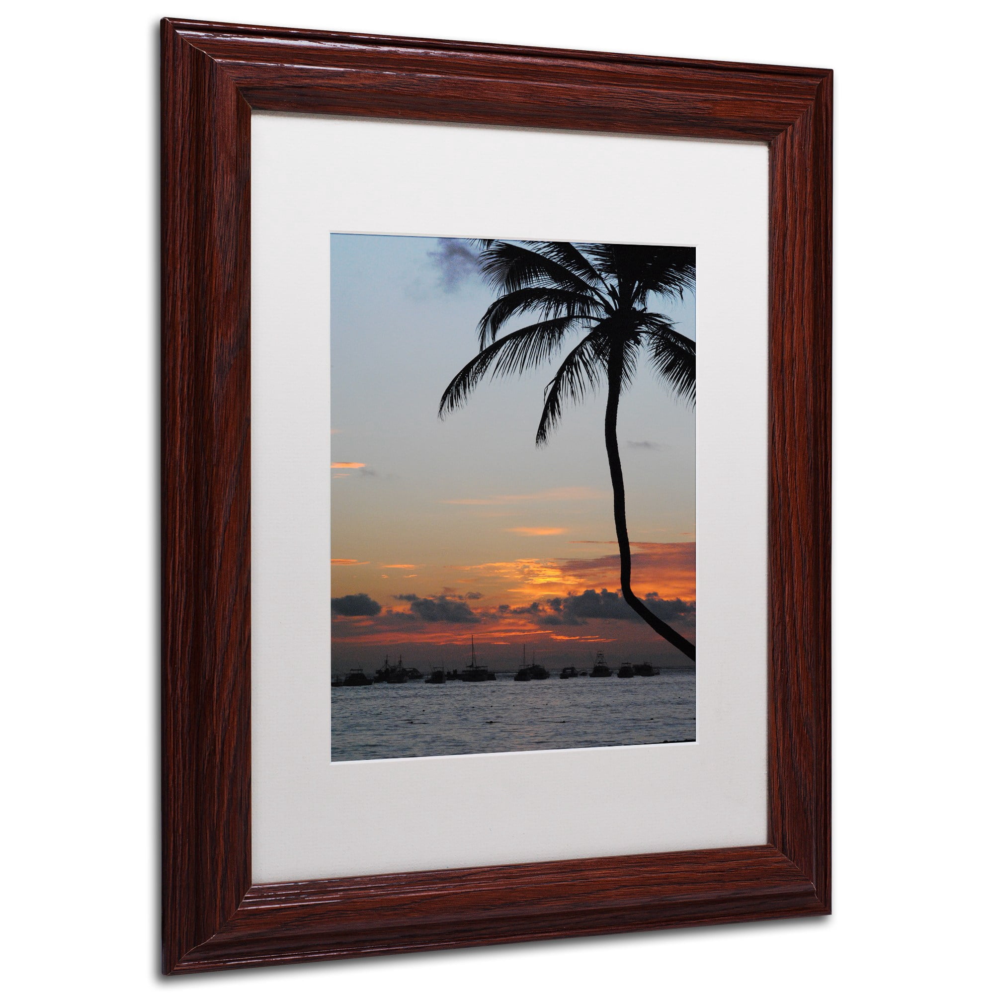 Trademark Fine Art "Sinfully Warm" Canvas Art by Monica Mize, White Matte, Wood Frame