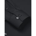 thumbnail image 5 of Youclos Men's Stretch Slim Fit Long Sleeve Shirt - Soft Long-Lasting Stretch Wear for Daily Commute and Business Casual, 5 of 6