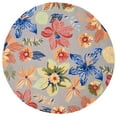 thumbnail image 6 of SAFAVIEH Four Seasons Caelan Novelty Flowers Area Rug, Grey/Orange, 3'6" x 5'6", 6 of 10