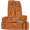 Floral Coffee Brown, variant on Western Leather Belt Without Buckle – Hand-Tooled Full-Grain Cowboy Belt Strap for Men’s & Women’s Casual Wear, Plus Sizes Available