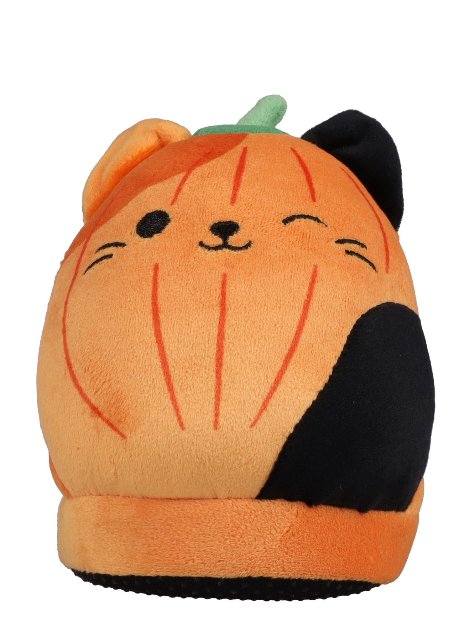 Toddler, Little & Big Kids Squishmallows Cam the Cat Orange Pumpkin Halloween Slipper