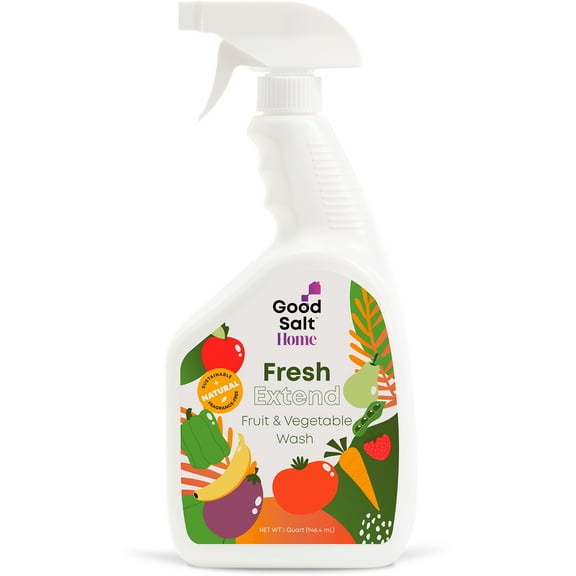 Good Salt Home - Fresh Extend Fruit & Vegetable Wash 32oz trigger sprayer