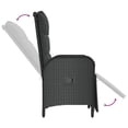 thumbnail image 6 of vidaXL 5 Piece Patio Dining Set with Cushions Black Poly Rattan, 6 of 10