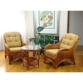 thumbnail image 6 of SK New Interiors Jam Lounge Armchair ECO Natural Rattan Wicker Handmade Design w/Light Brown Cushion, Colonial, 6 of 7