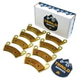 thumbnail image 2 of Polaris Ranger Crew 570/700/800/900/XP 1000/Diesel 2008-2024 Brass Brake Pad Set, 2 of 7