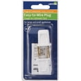 thumbnail image 2 of Leviton 123-7 Non-Polarized Easy Wire Plug, 125 V, 10 A, 2 P, 2 W, No Size, White, 2 of 3