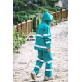 thumbnail image 2 of RainRider Rain Pants for Men Women Waterproof Rain Gear Bib Overalls Trousers for Fishing Hunting(Blue Green,Large), 2 of 7