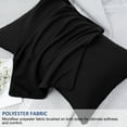thumbnail image 5 of PiccoCasa 2Pcs Brushed Microfiber Zippered Pillowcases Black Standard, 5 of 7