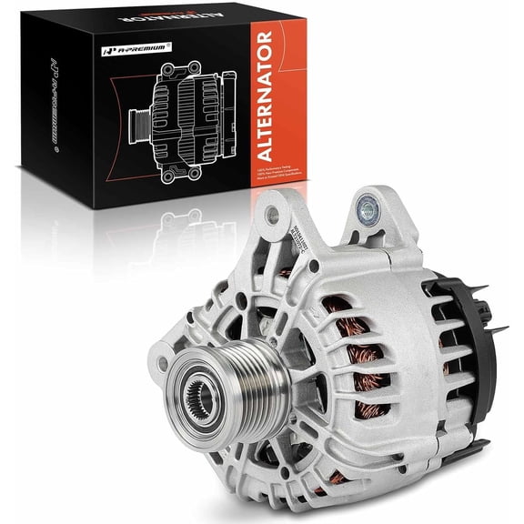 A-Premium Alternator Compatible with Nissan Rogue Sport 2017-2022 2.0L, 12V 120A 6-Groove Clutch Pulley Clockwise, Replace# TG12C167, TG12C149