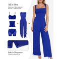 thumbnail image 4 of Mono Popilush, casual, holgado, elegante, para mujer, azul XXL, 4 of 6