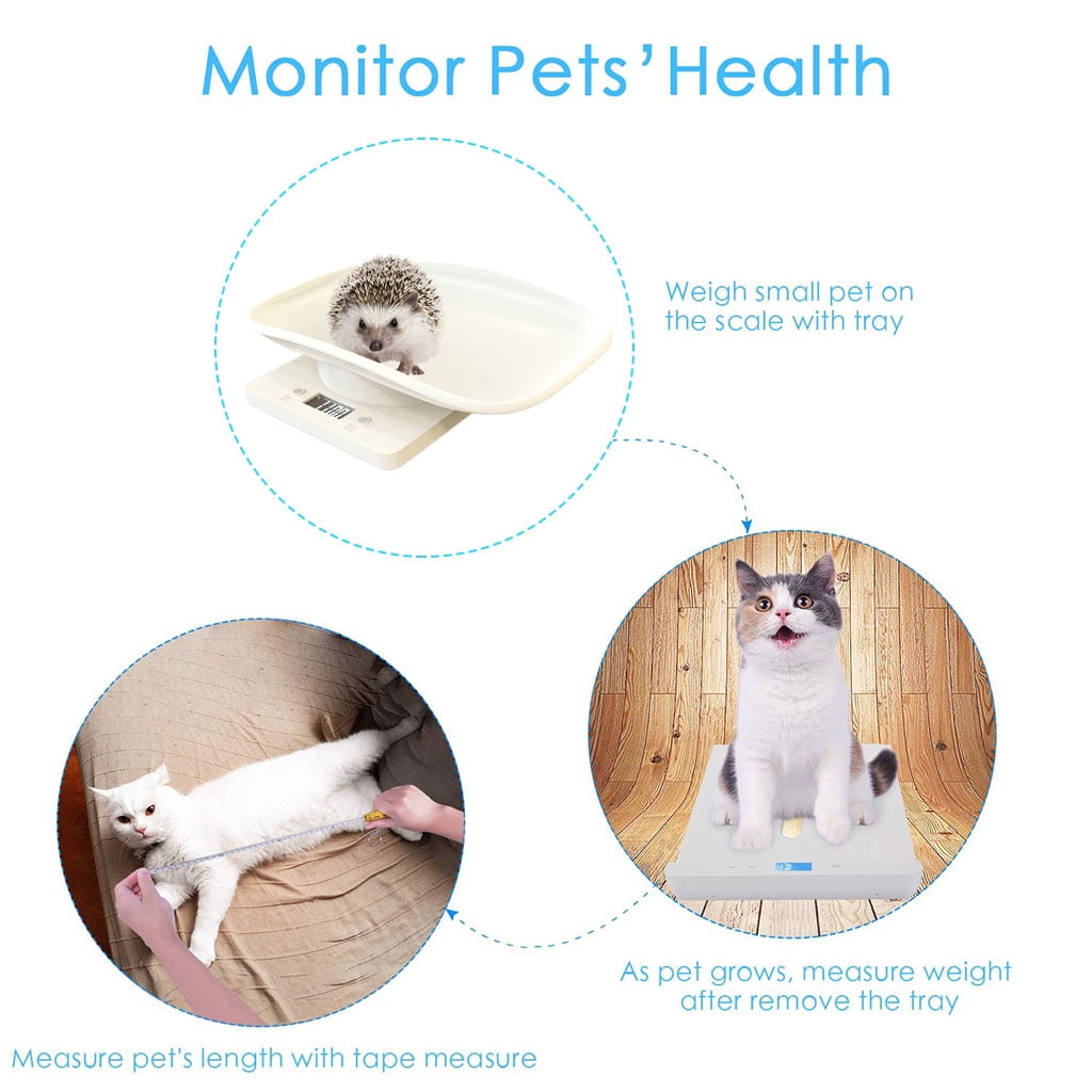 New Born Digital Scale Weigh Small Pet Baby 1G-10Kg Multi-Function High Precision for Cat Dog Rat Parrots Hamster Rabbit