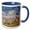 Blue/White, variant on 3drose, Pronghorn Antelope Buck and Does, 11oz Magic Transforming Mug
