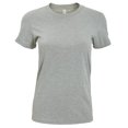 thumbnail image 1 of American Apparel- Camiseta lisa de manga corta para mujer (Gris jaspeado), 1 of 1