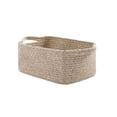 thumbnail image 2 of HaoXun 10L Rectangular Rope Storage Basket with Handles - 32.5x22.5x14cm Nylon Woven Organizer for Home Nursery, 2 of 6