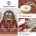 thumbnail image 6 of Findosom 2'x8' Christmas Runner Rug for Hallway, Machine Washable Reindeer Print Floor Carpet,Non-Slip Soft Stain Resistant Bedside Area Rug for Entryway Dining Room Home Decor Rugs,Red, 6 of 8