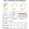 thumbnail image 6 of Gold Rings That Don't Tarnish Gold Plated Stackable Rings Set for Women Cubic Zirconia Ring Gold Engagement Rings Non Tarnish Wedding Bands Jewelry Gifts, 6 of 7