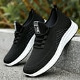 thumbnail image 7 of Sopiago Men Sneakers Athletic Sport Casual Walking Shoes Lightweight Running Shoes Breathable Mesh Soft Sole Black,8.5, 7 of 7