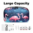 thumbnail image 3 of Flamingo Cable Organizer Waterproof Oxford Cloth Travel Case, PC Case, Cable Organizer Bag, Cable Organizer Desk, Electronic Digital Products Storage Case 5.9x9.44x3.14 in, 3 of 6