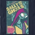 thumbnail image 2 of Men's The Nightmare Before Christmas Sally and the Ghouls Festival Poster Graphic Tee Navy Blue Small, 2 of 5