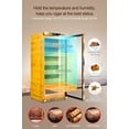 thumbnail image 4 of Cigar Climate Control Cabinet, Raching MON1800 Cigar Humidor Cabinet with Ammonia Removal, 220L Wood Frame Cabinet for Cigar Storing&Aging - Gold, 4 of 8
